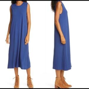 NWT The Great Sleeveless Crew Dress Cobalt Size 3 (Large)